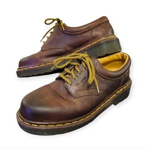 DR. MARTENS Vintage 9496 Brown Leather Loafers Size 4 Made In England